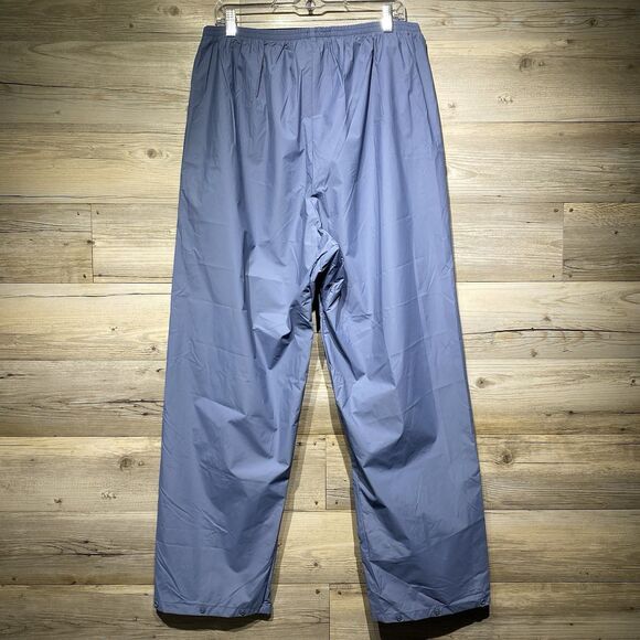 Vtg Columbia Waterproof Rain Pants Shell PVC Nylon Blue Sealed Seam Womens XL - Picture 2 of 12